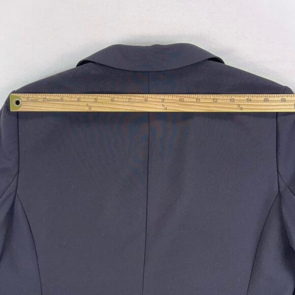 Theory Women's Staple Classic Career Wool Blend Blazer Size 10 Black - Picture 15 of 16